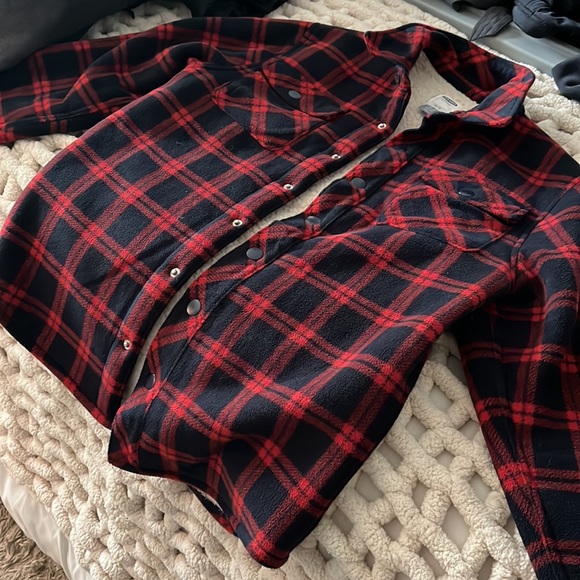 Thick button down Sherpa lined jacket - Picture 5 of 8